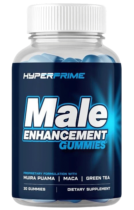 Bottle of HyperPrime Male Enhancement Gummies